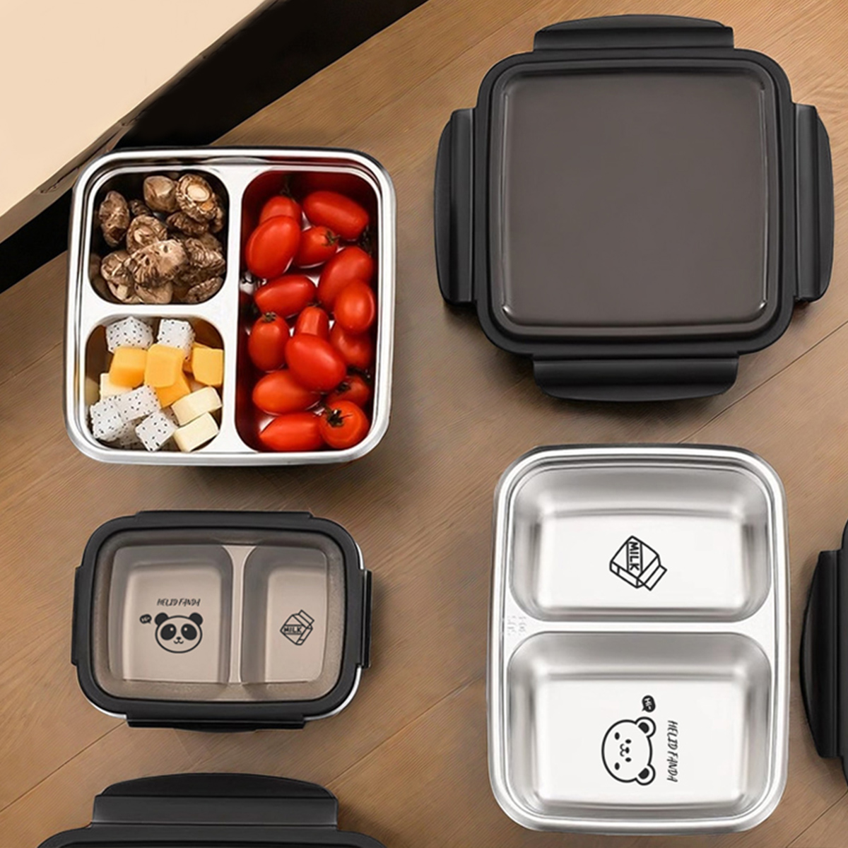 WORTHBUY 2/3 Grids 304 Stainle - Meal Prep Bowl recension och pris