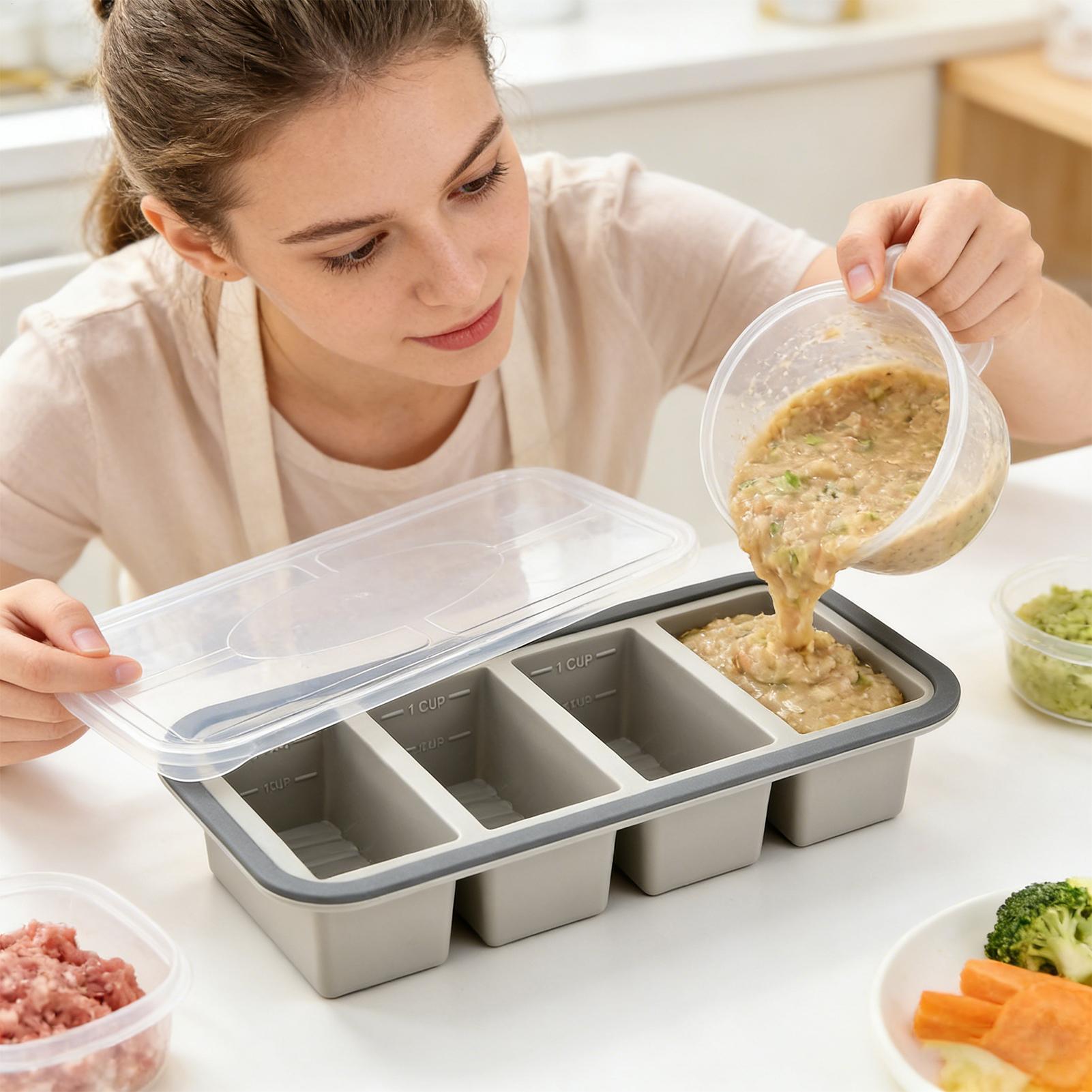 Silicone Freezer Molds Easy Re - Meal Prep Template recension och pris