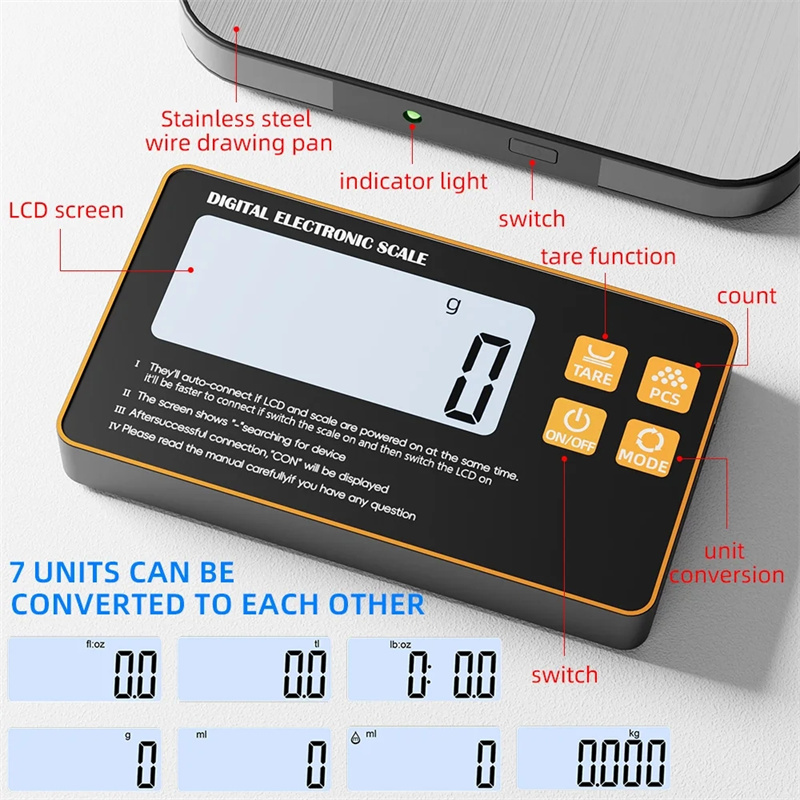 Wireless Kitchen Scale with Re - Meal Prep Kitchen recension och pris