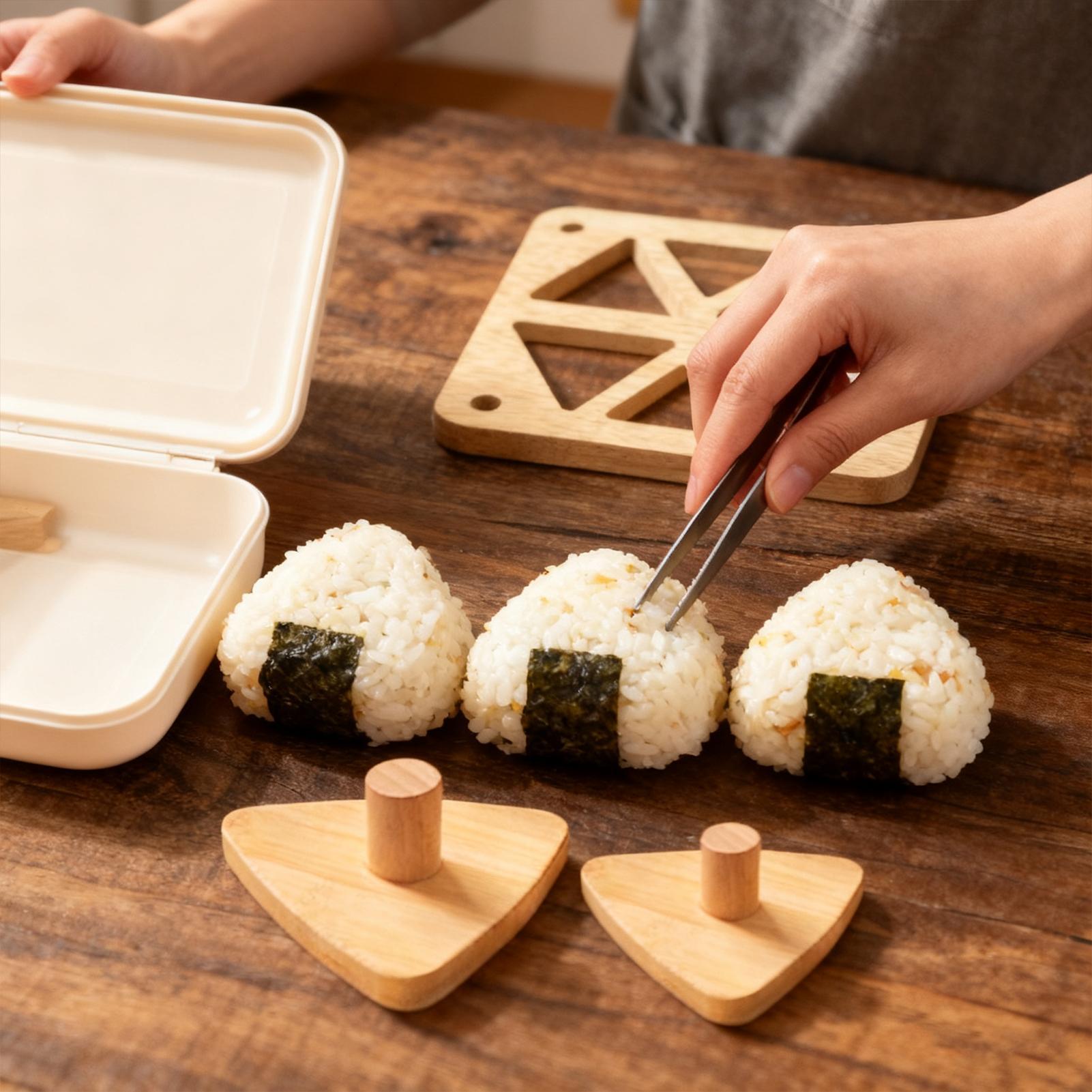 Riceball Mold Classic Wooden N - Meal Prep With Rice recension och pris