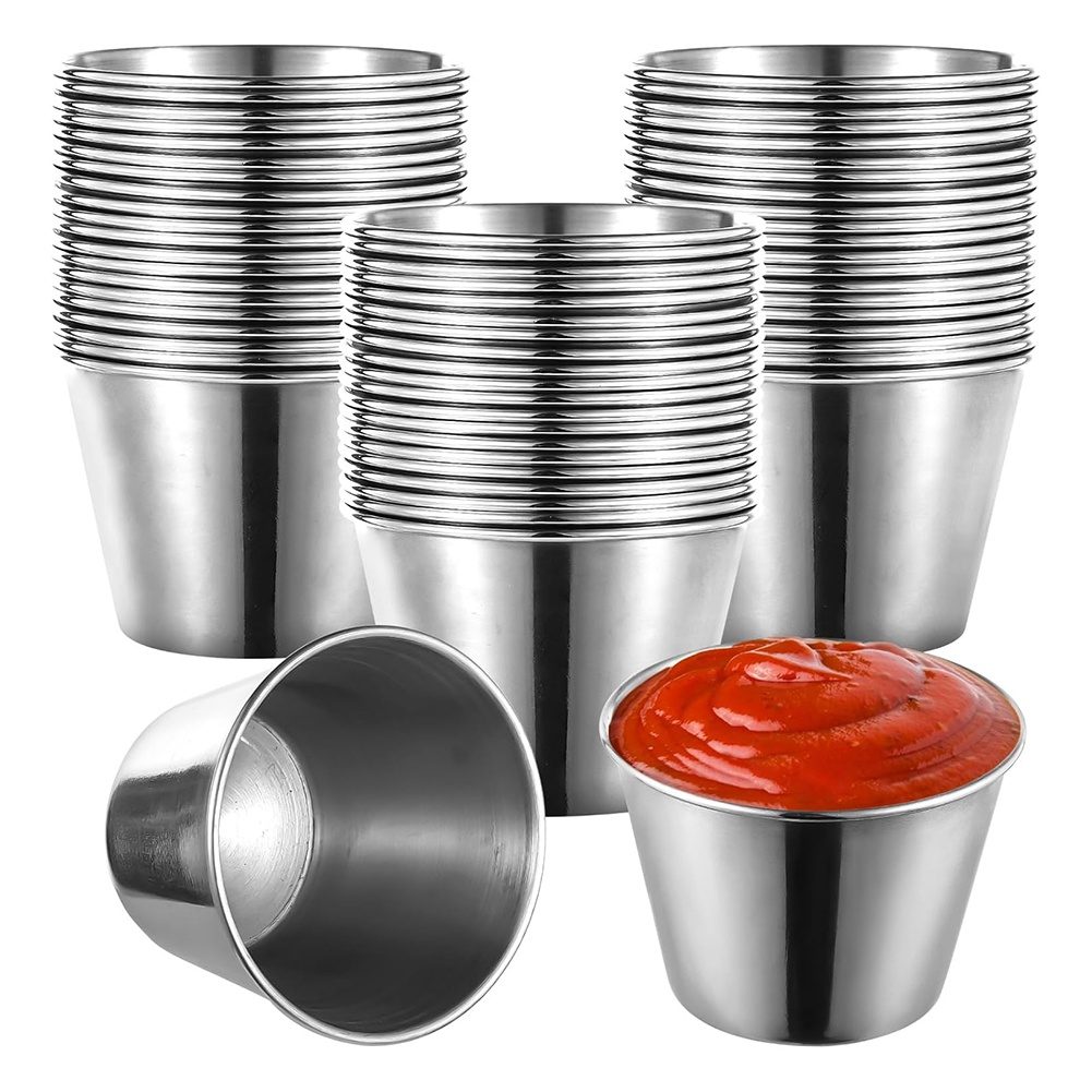 J1UL1N 60 Pcs Stainless Steel  - Sauce Dipping Cup recension och pris