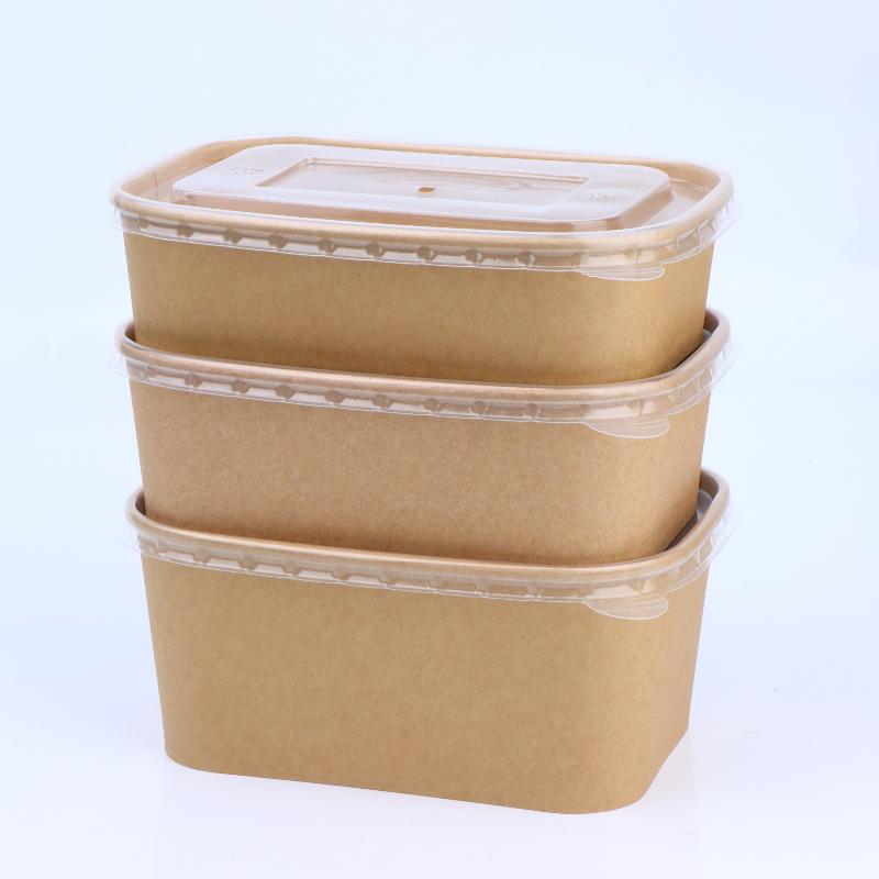 10Pcs Square Disposable Kraft  - Meal Prep Bowl recension och pris