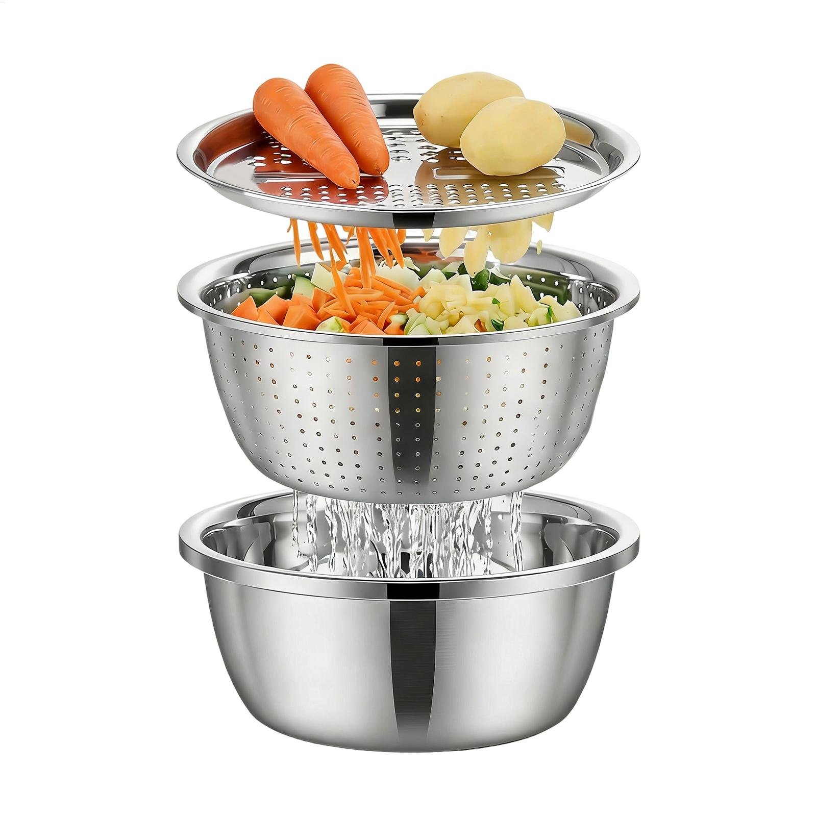 Stainless Steel Colander Strai - Meal Prep With Rice recension och pris