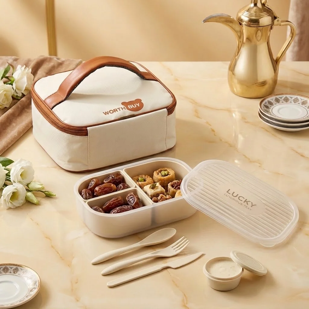 3 Compartment Plastic Bento Lu - Meal Prep Or Prep Meal recension och pris