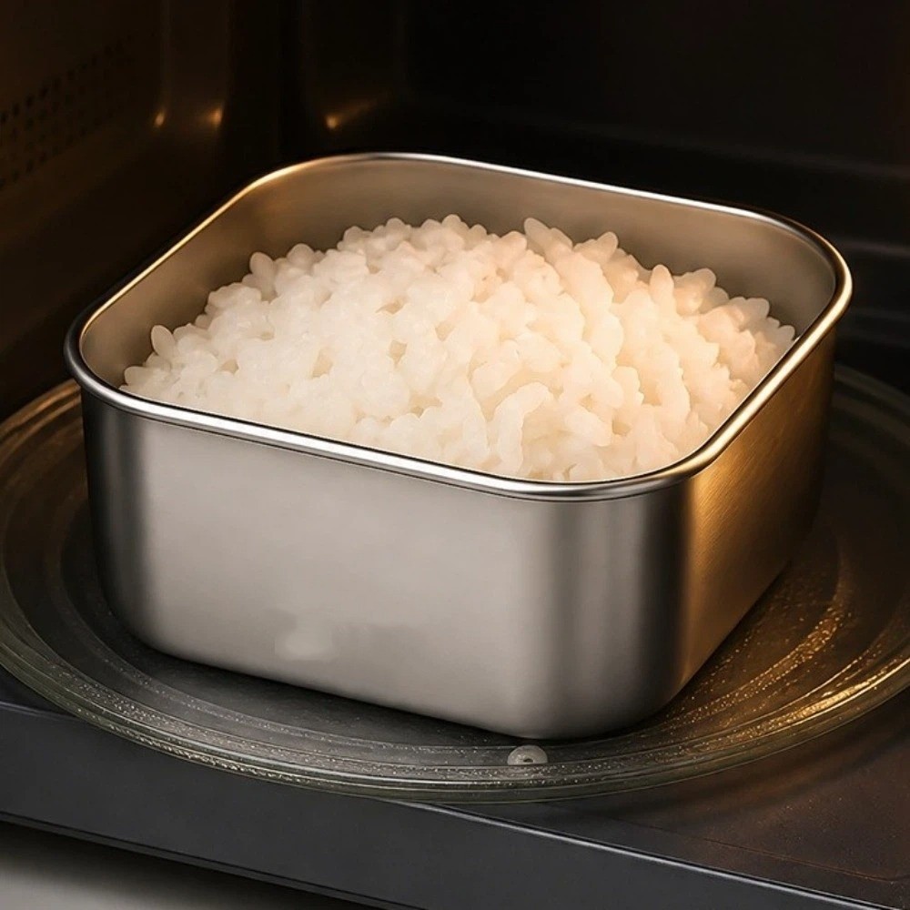Silicone Lid Stainless Steel F - Meal Prep With Rice recension och pris