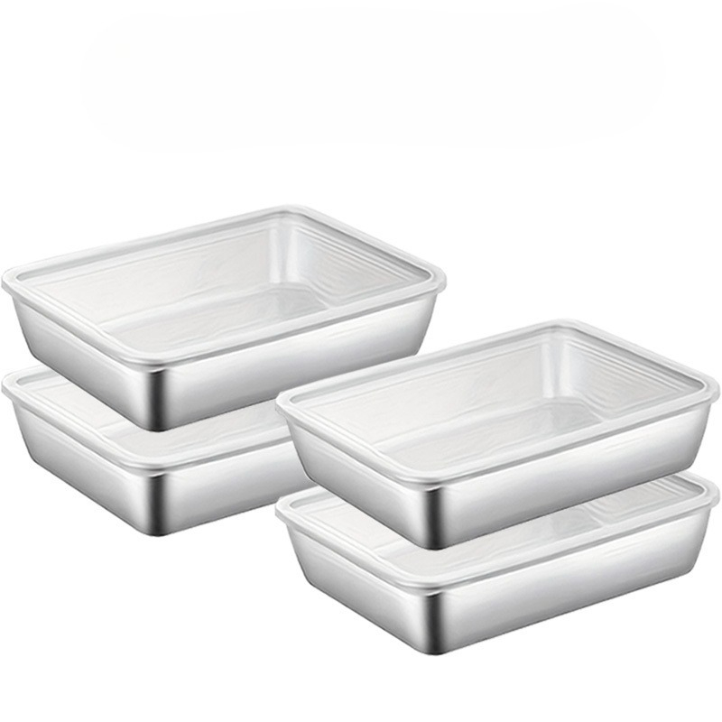 4pcs Stainless Steel Food Stor - Meal Prep Kitchen recension och pris