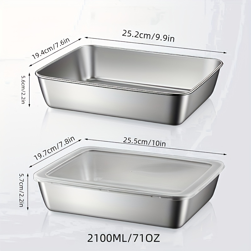 4pcs Stainless Steel Food Stor - Meal Prep Kitchen recension och pris