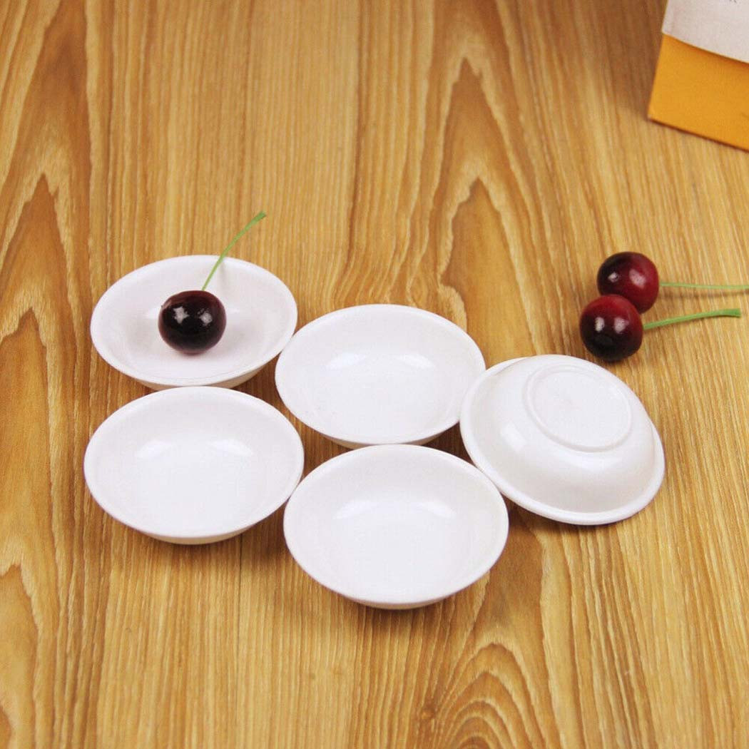 5pcs White Plastic Sauce Dishe - Sauce Dipping Cup recension och pris