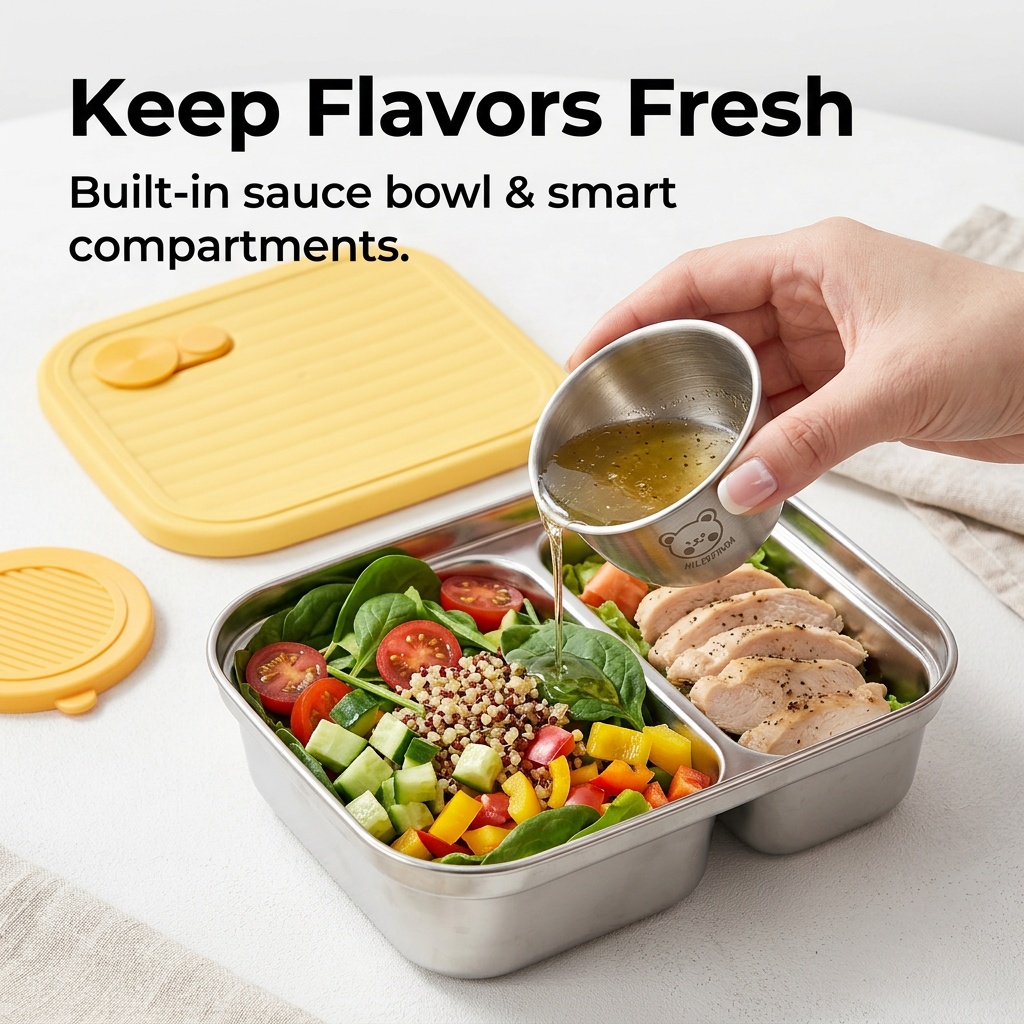 304 Stainless Steel Lunch Cont - Meal Prep Bowl recension och pris