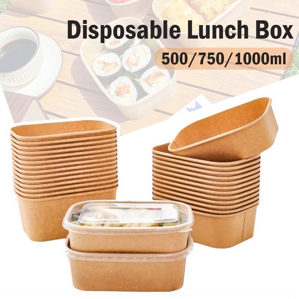 10PCS/Set Square Disposable Lu - Meal Prep Bowl recension och pris